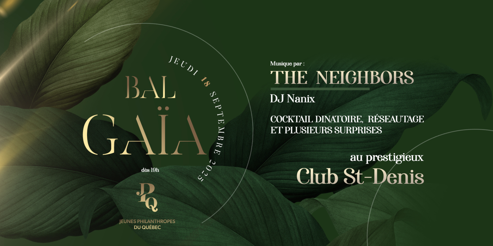 Bal GAIA : les Jeunes Philanthropes du Québec débarquent à Montréal 